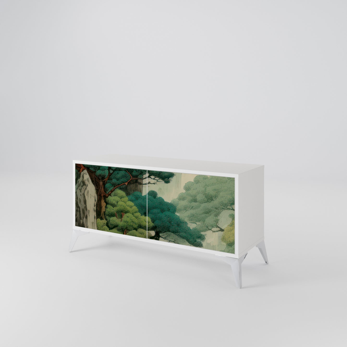VERDURE ABYSS Kompaktní dvoudveřový TV stolek