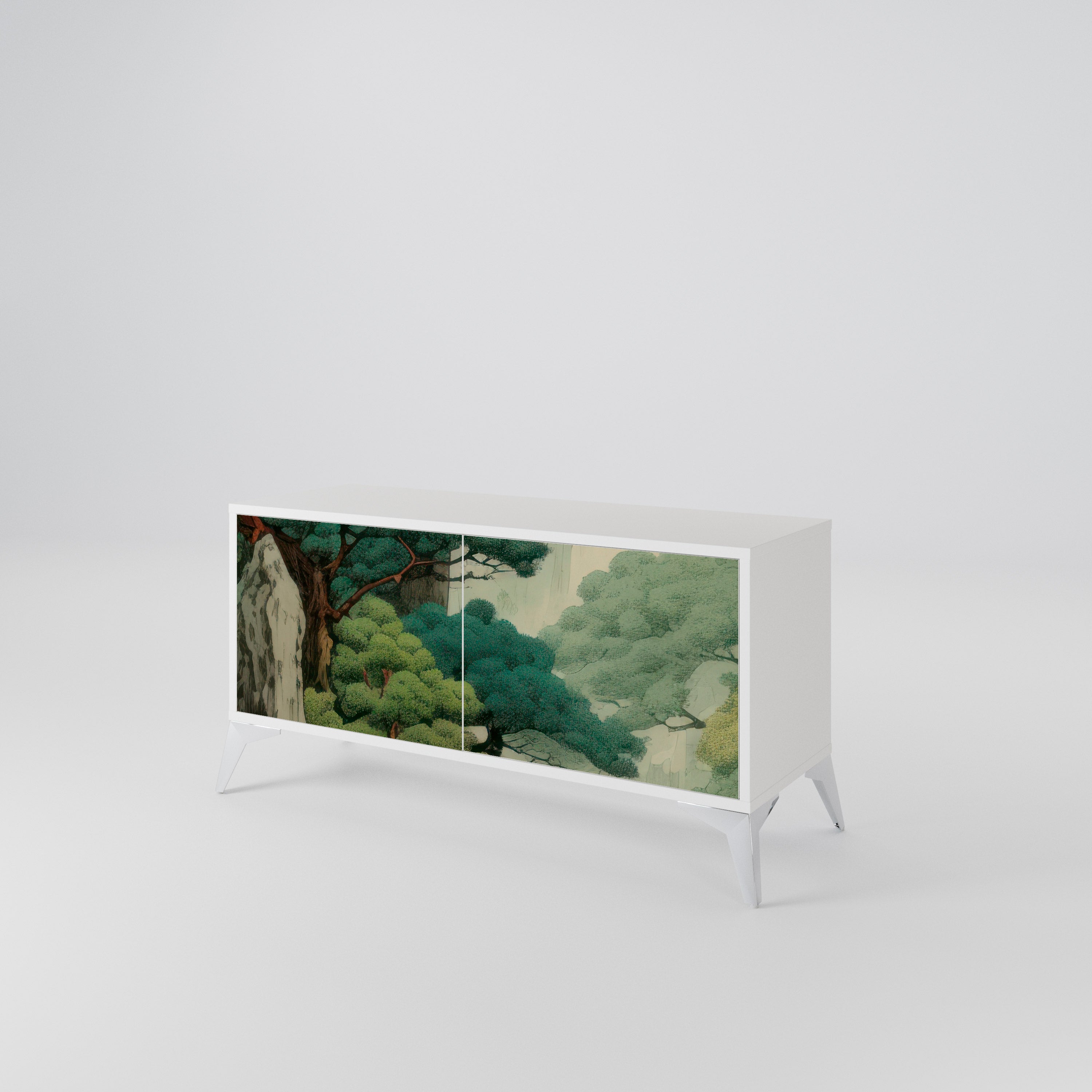 VERDURE ABYSS Kompaktní dvoudveřový TV stolek