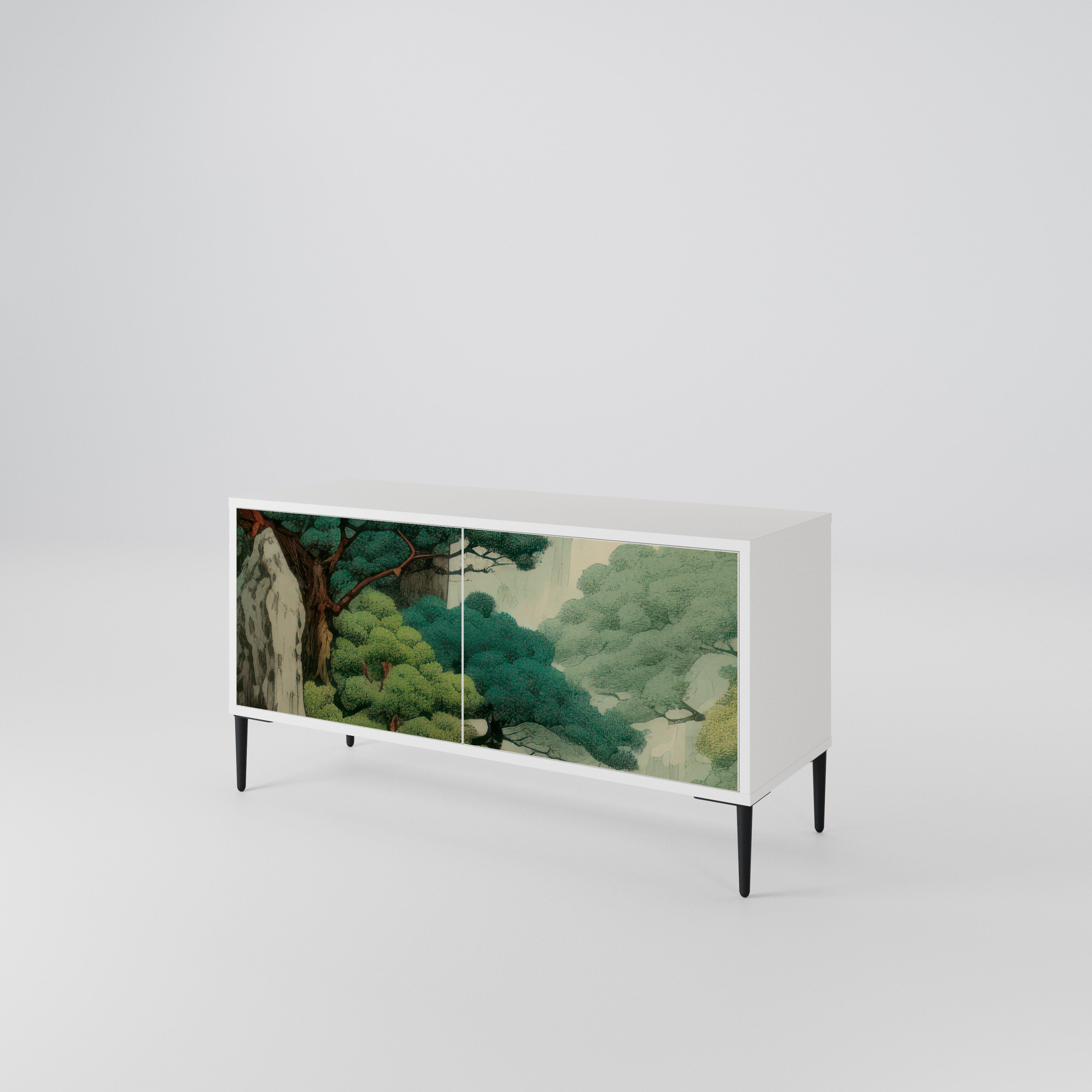 VERDURE ABYSS Kompaktní dvoudveřový TV stolek