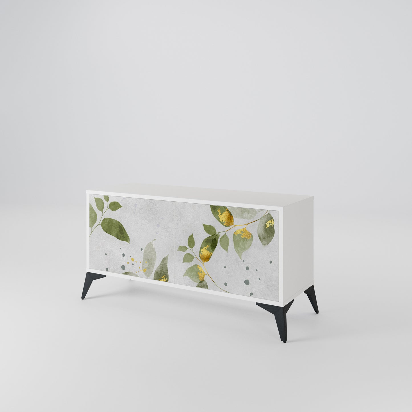 ELEGANT BOTANICS Kompaktní dvoudveřový TV stolek