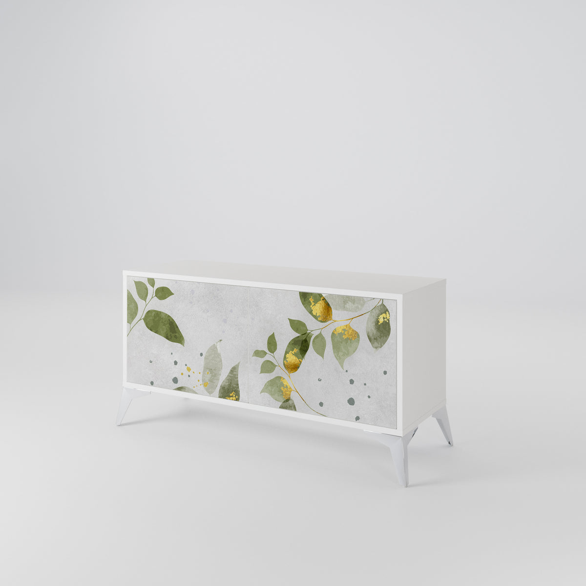 ELEGANT BOTANICS Kompaktní dvoudveřový TV stolek