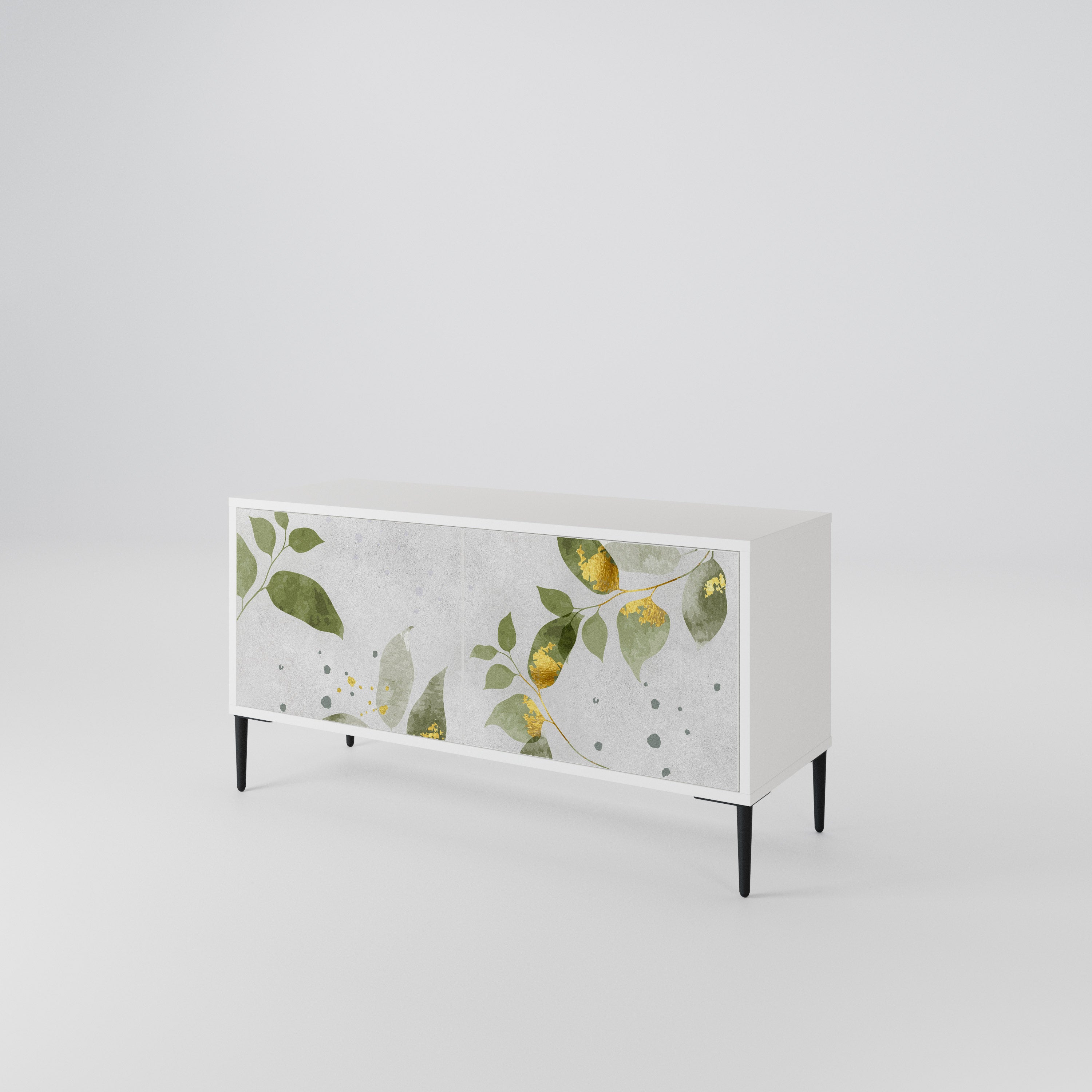 ELEGANT BOTANICS Kompaktní dvoudveřový TV stolek