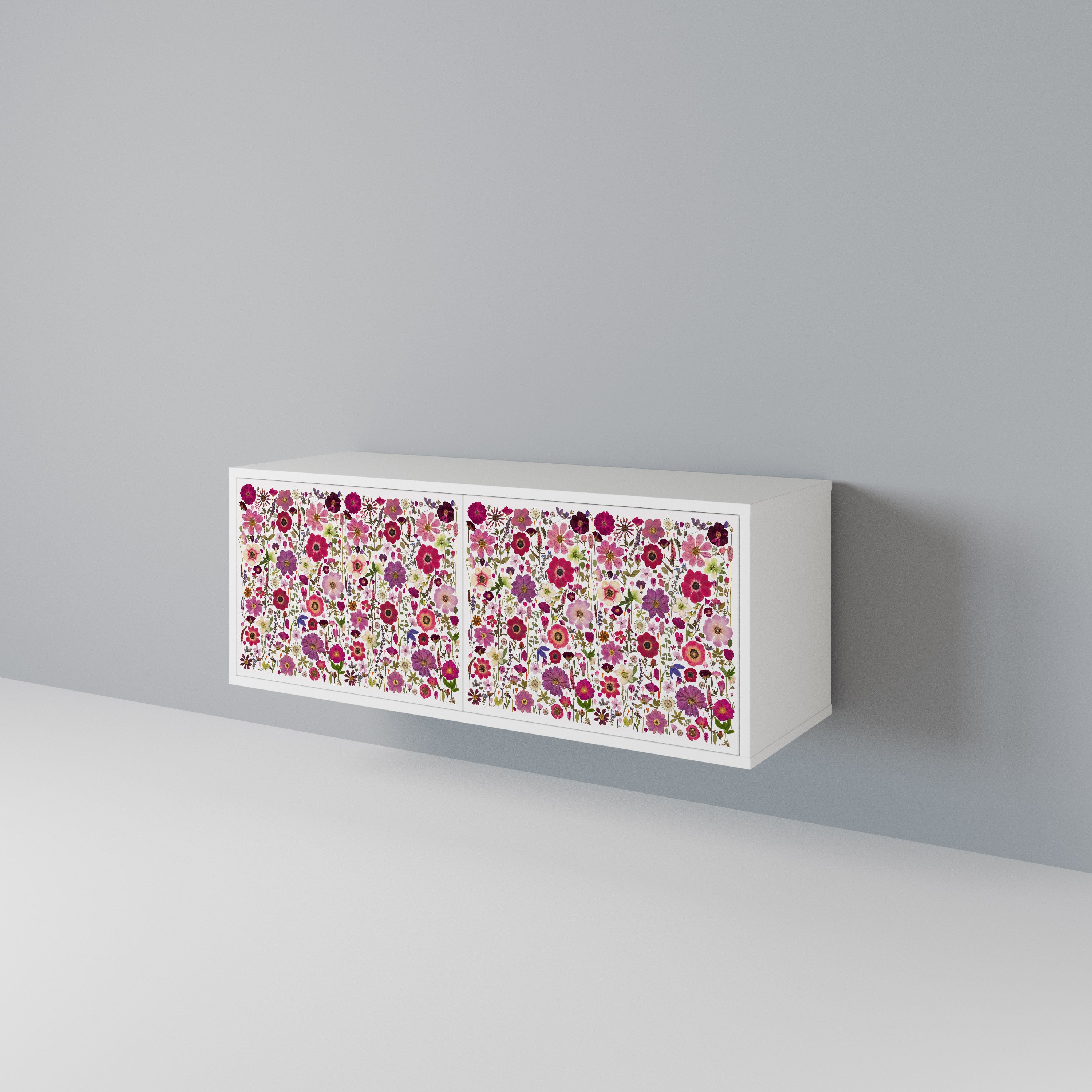 PETAL GARDEN Kompaktní dvoudveřový TV stolek