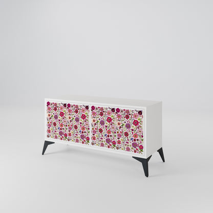 PETAL GARDEN Kompaktní dvoudveřový TV stolek