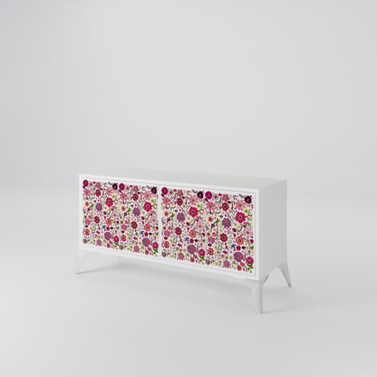 PETAL GARDEN Kompaktní dvoudveřový TV stolek