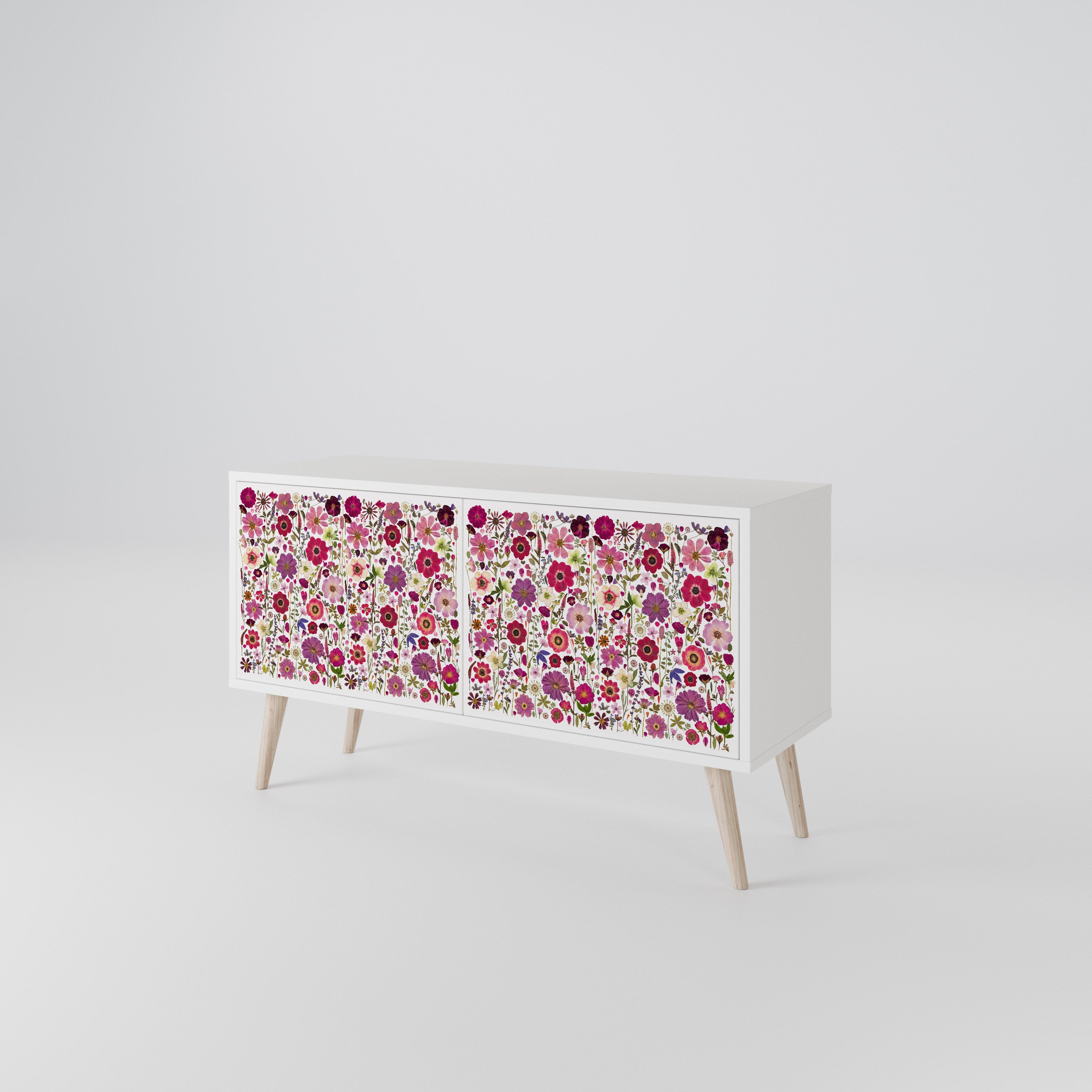 PETAL GARDEN Kompaktní dvoudveřový TV stolek