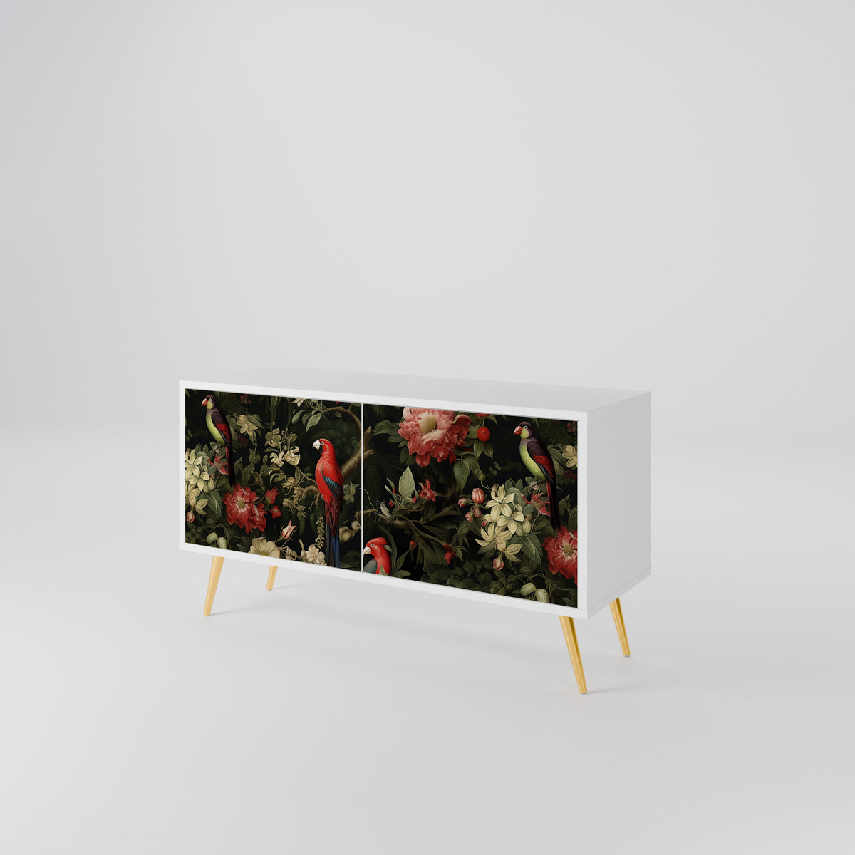 FLORAL FANTASIA Kompaktní dvoudveřový TV stolek
