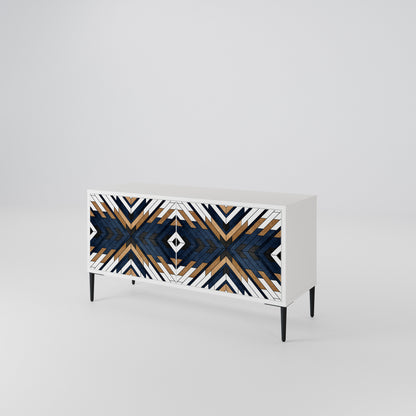 ARTFUL GEOMETRY Kompaktní dvoudveřový TV stolek