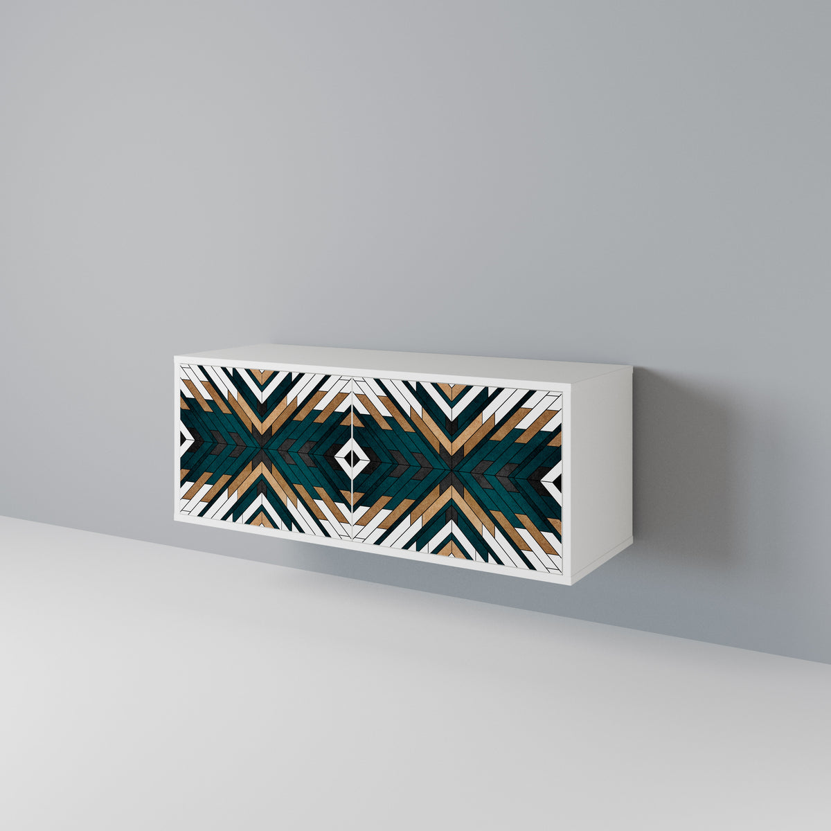 ARTISTIC GEOMETRY Kompaktní dvoudveřový TV stolek