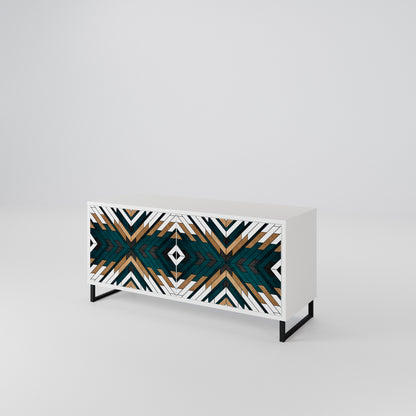 ARTISTIC GEOMETRY Kompaktní dvoudveřový TV stolek