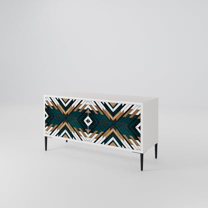 ARTISTIC GEOMETRY Kompaktní dvoudveřový TV stolek