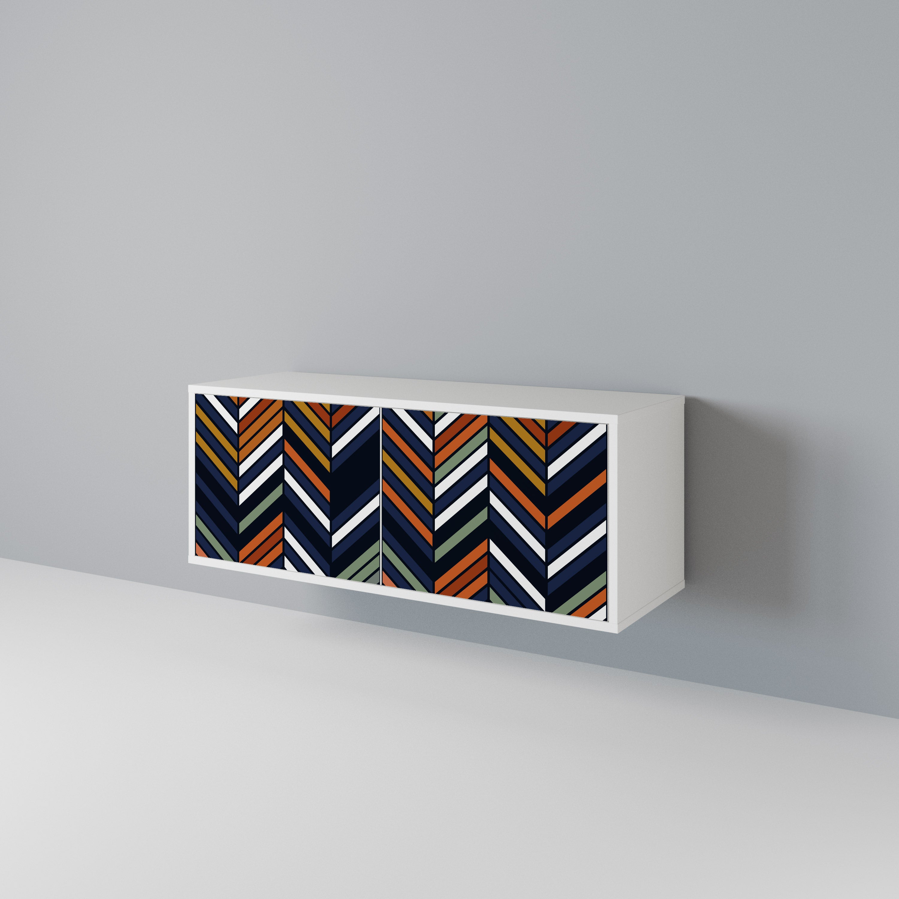 VIBRANT PATCHWORK Kompaktní dvoudveřový TV stolek