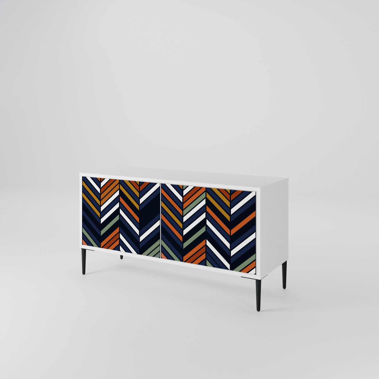VIBRANT PATCHWORK Kompaktní dvoudveřový TV stolek