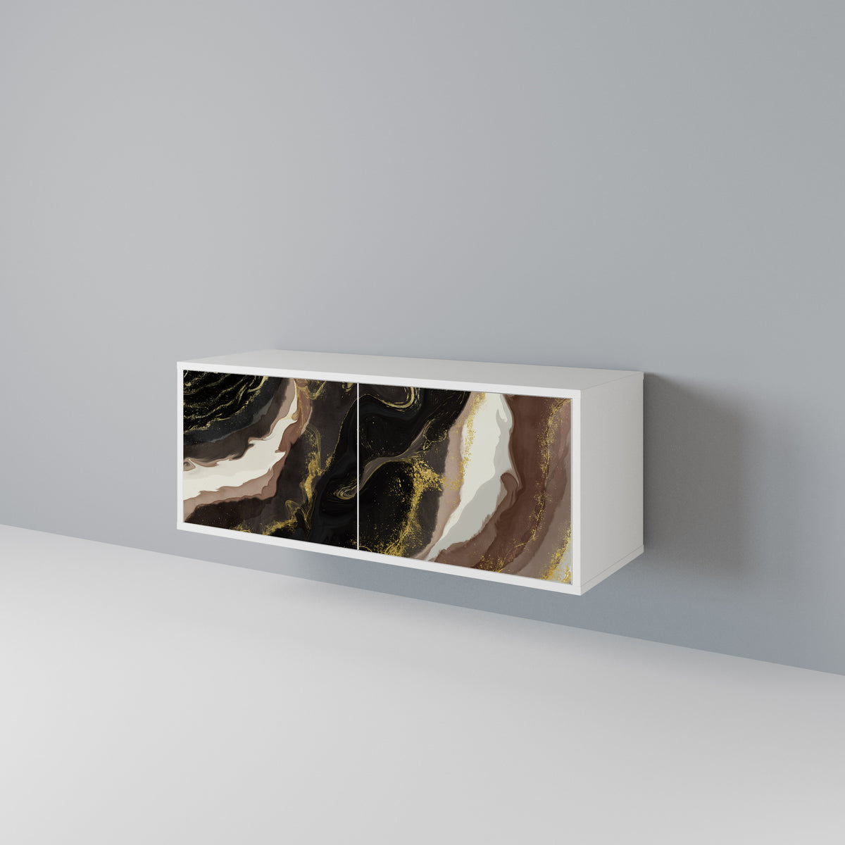 GOLD DUST Kompaktní dvoudveřový TV stolek