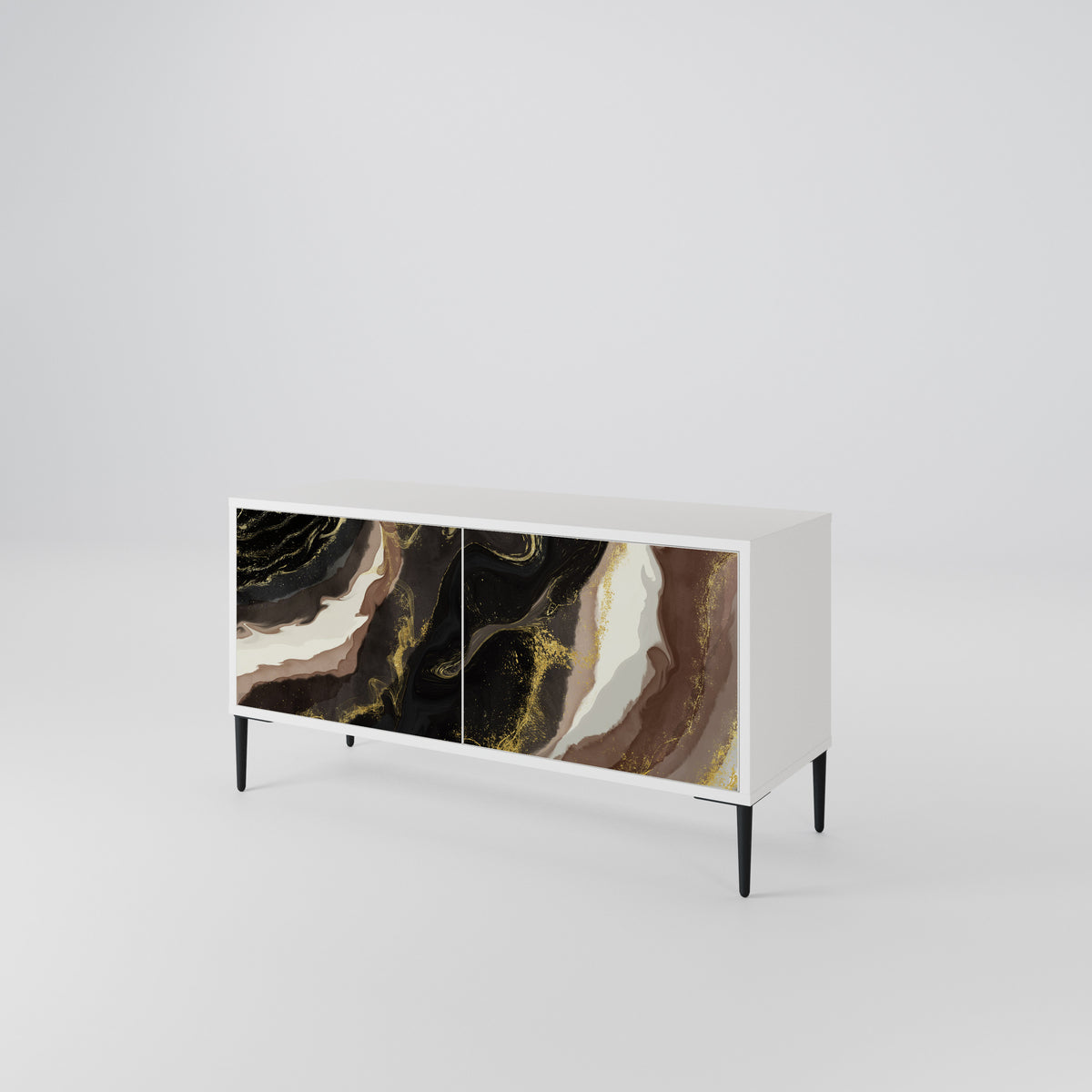 GOLD DUST Kompaktní dvoudveřový TV stolek