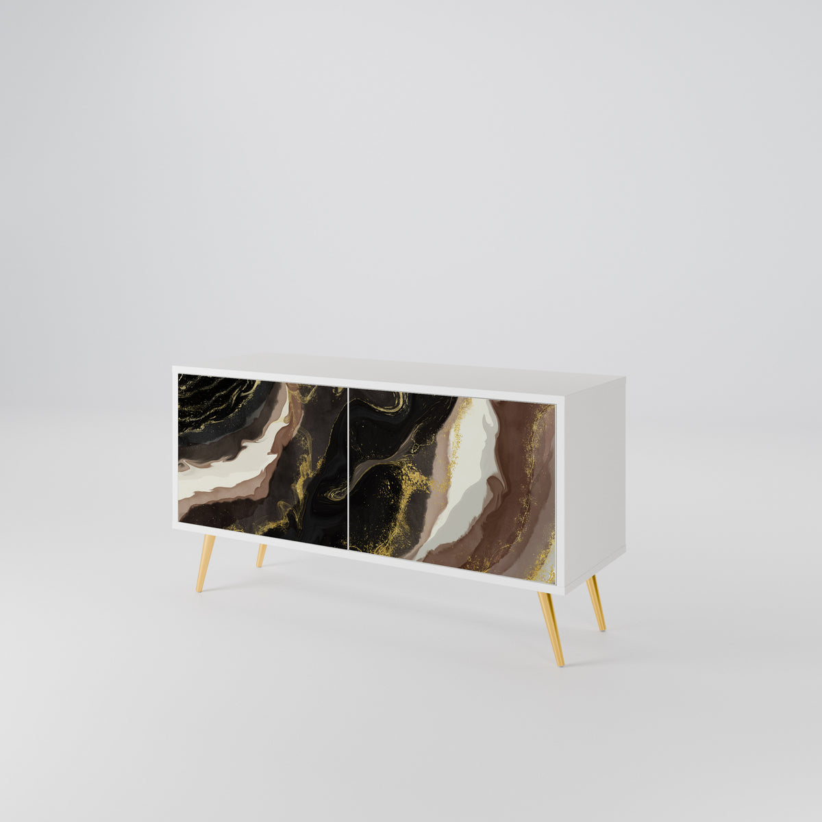 GOLD DUST Kompaktní dvoudveřový TV stolek