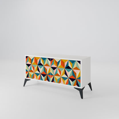 TESSELATE TREASURES Kompaktní dvoudveřový TV stolek