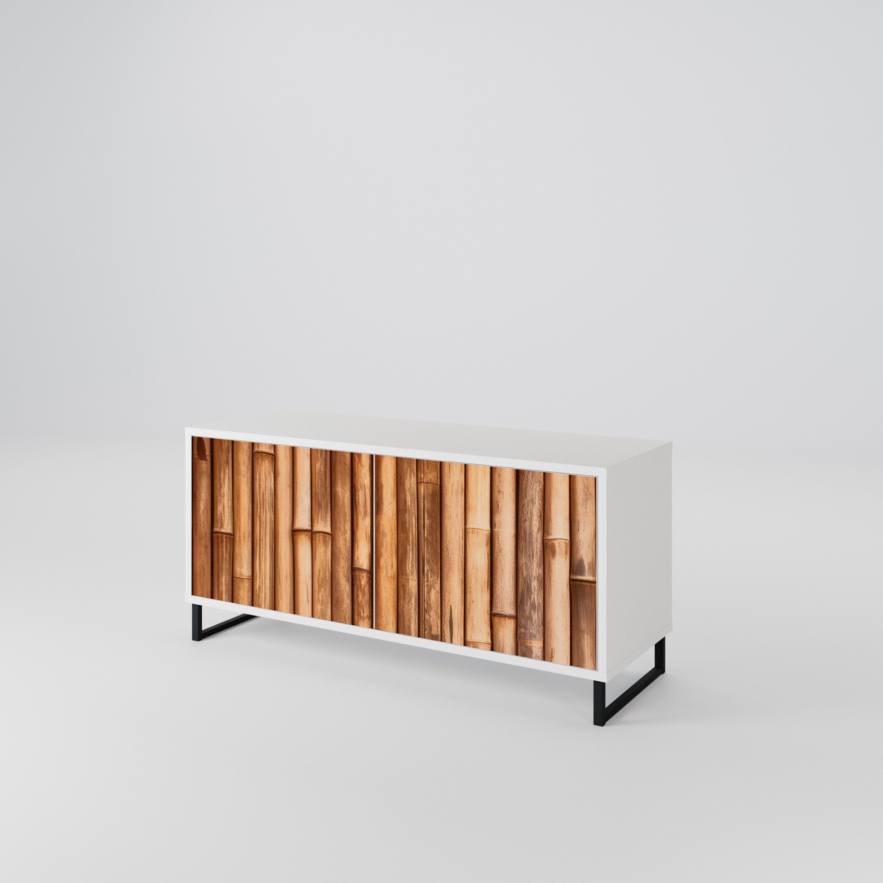 NATURAL WOOD Kompaktní dvoudveřový TV stolek