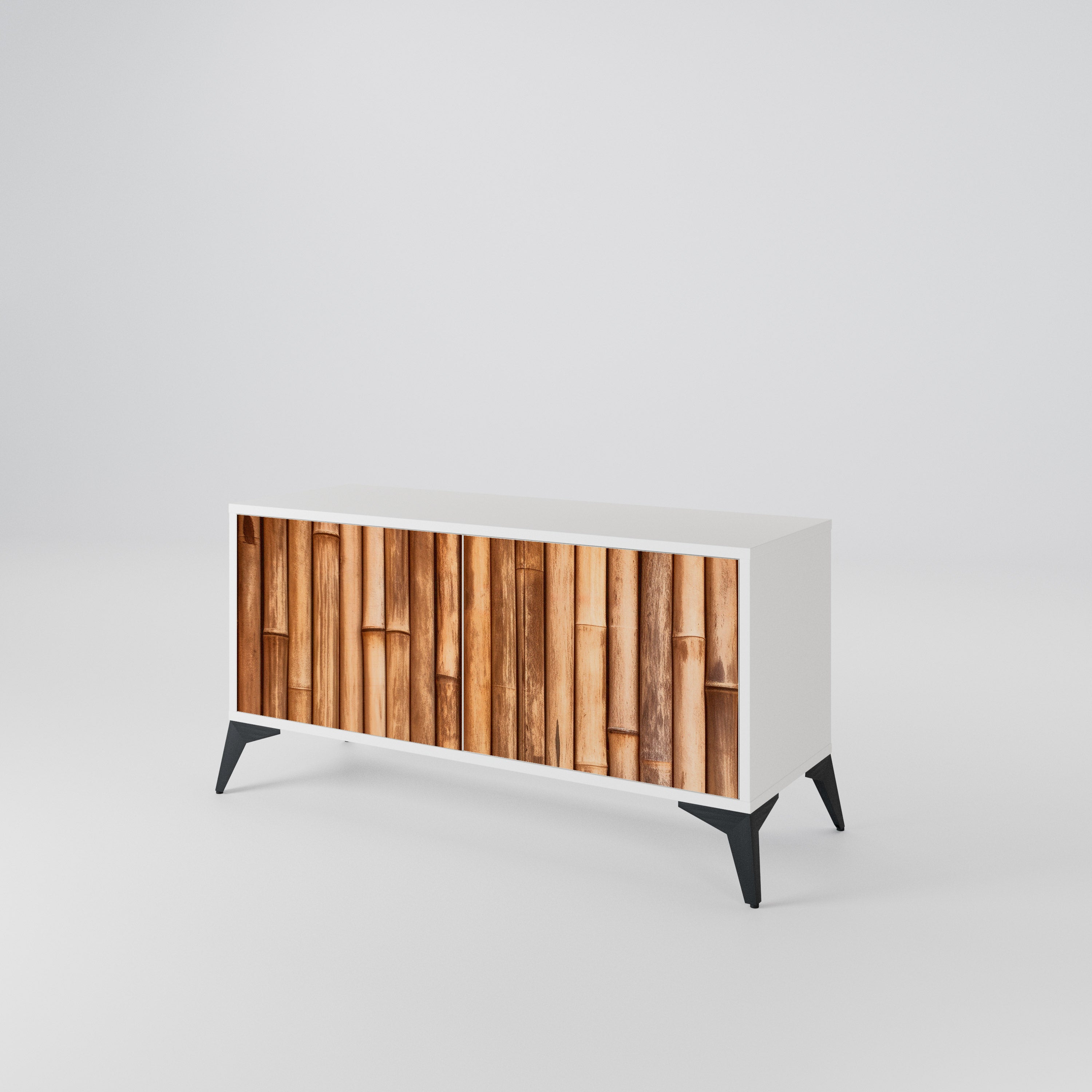 NATURAL WOOD Kompaktní dvoudveřový TV stolek