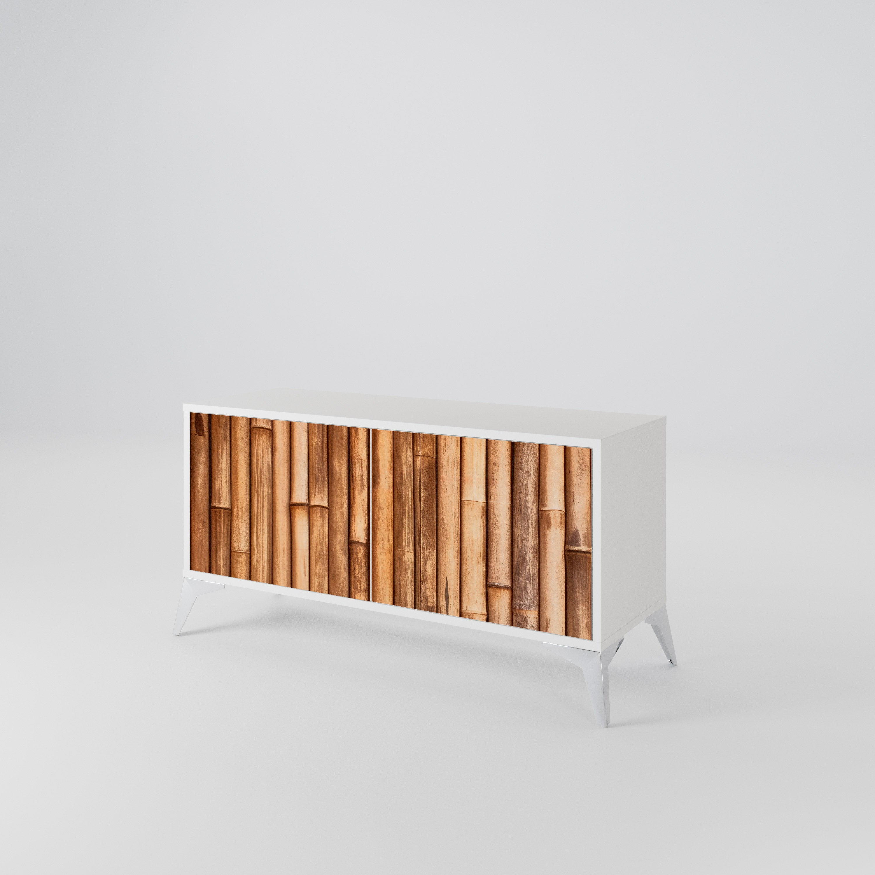 NATURAL WOOD Kompaktní dvoudveřový TV stolek