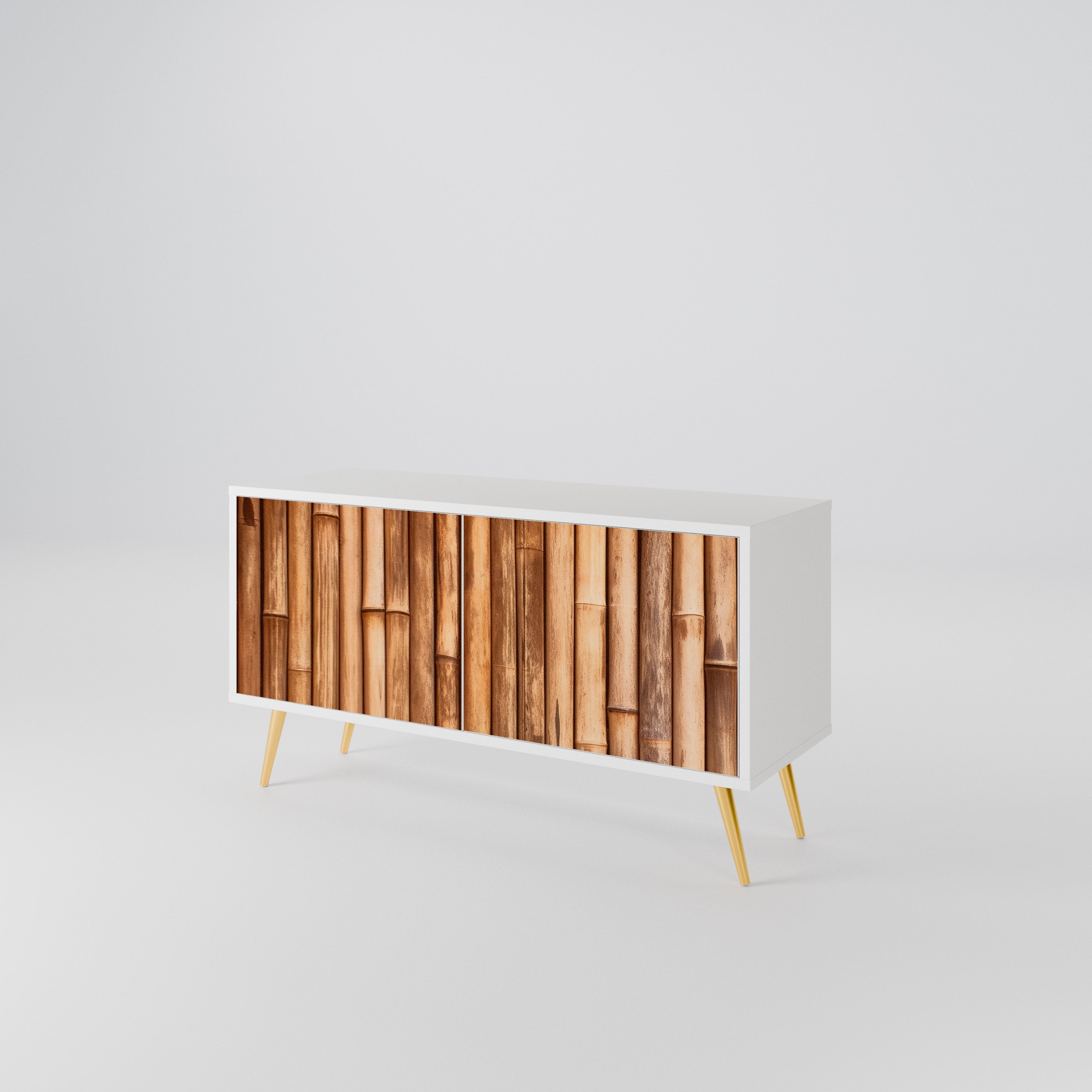 NATURAL WOOD Kompaktní dvoudveřový TV stolek