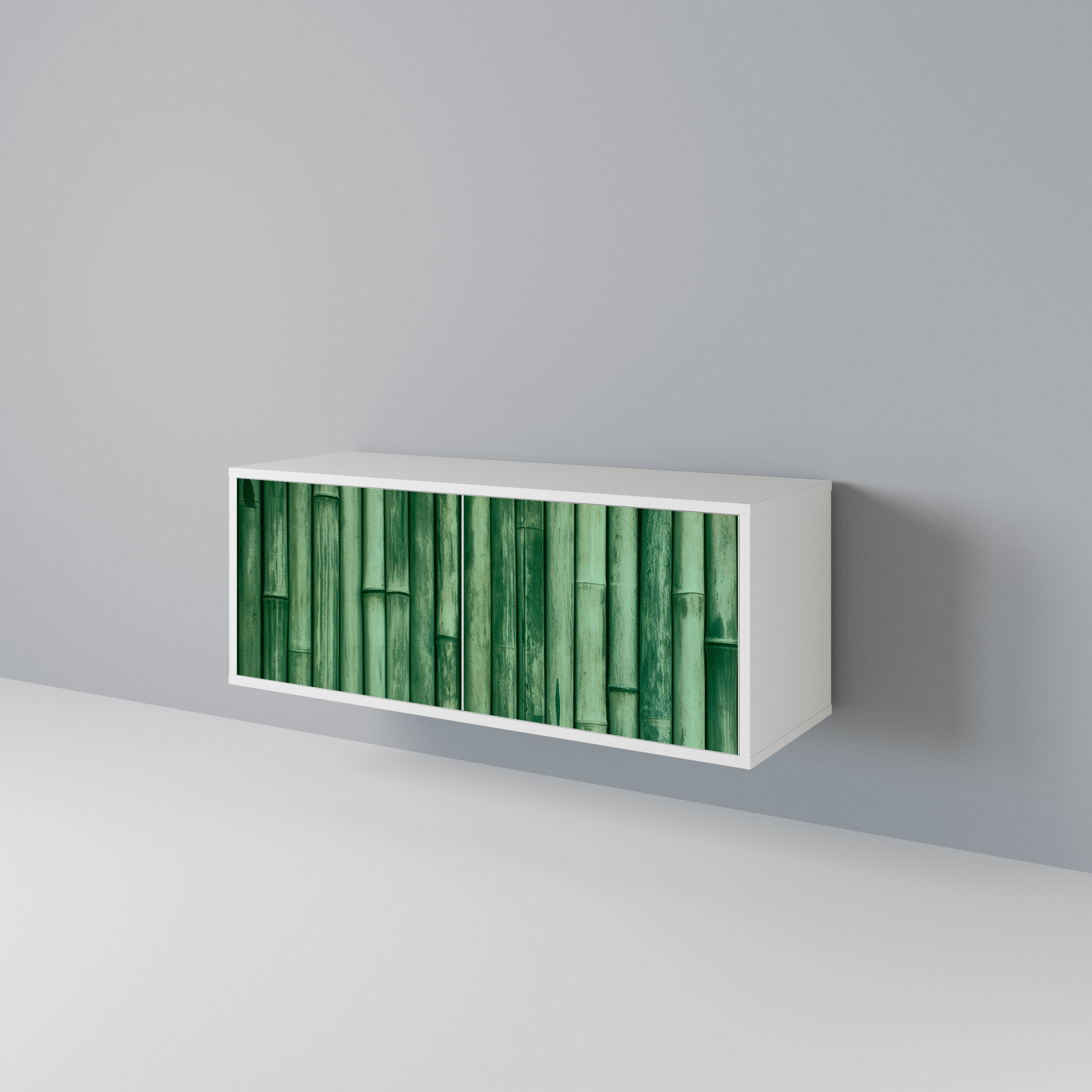 NATURAL GREEN Kompaktní dvoudveřový TV stolek