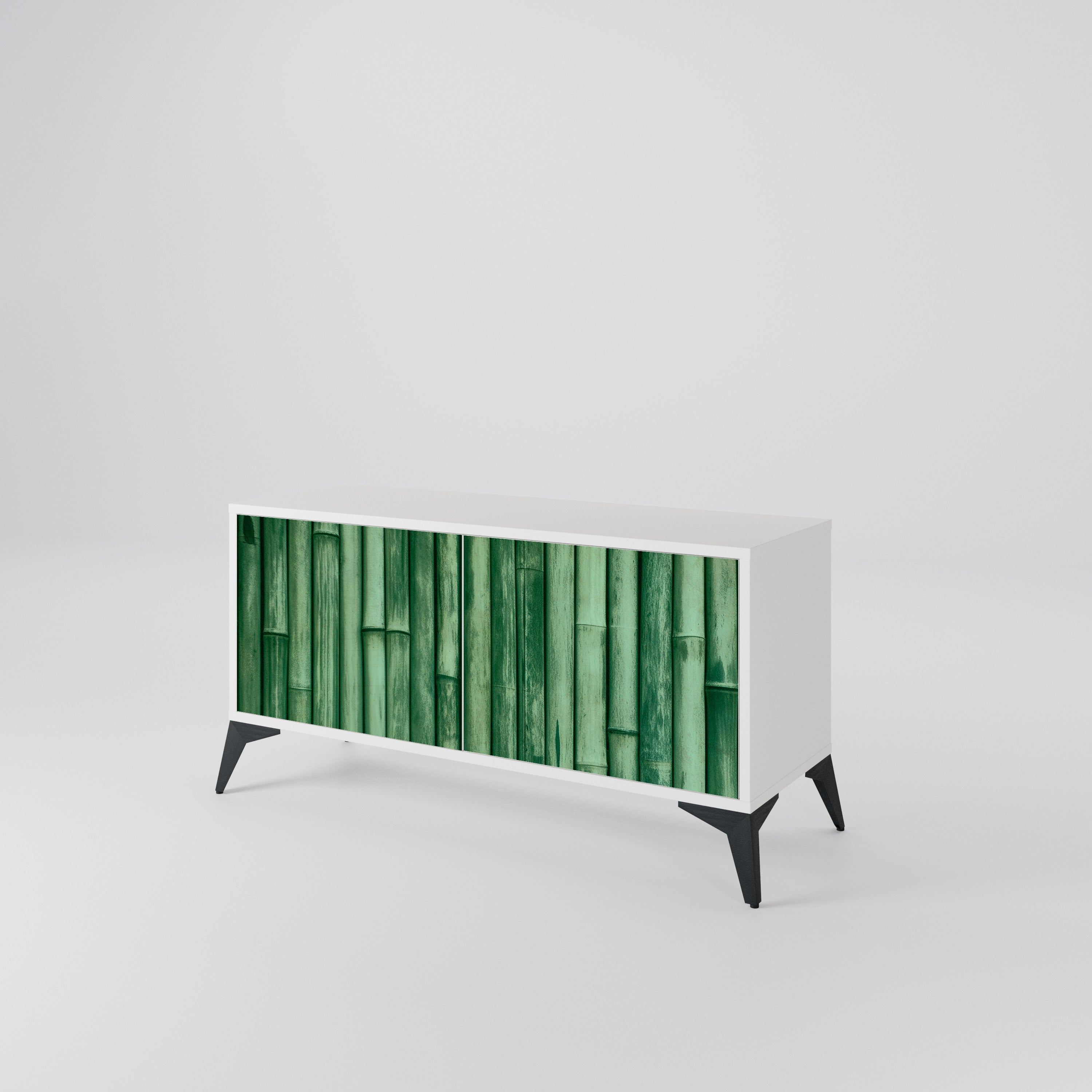 NATURAL GREEN Kompaktní dvoudveřový TV stolek