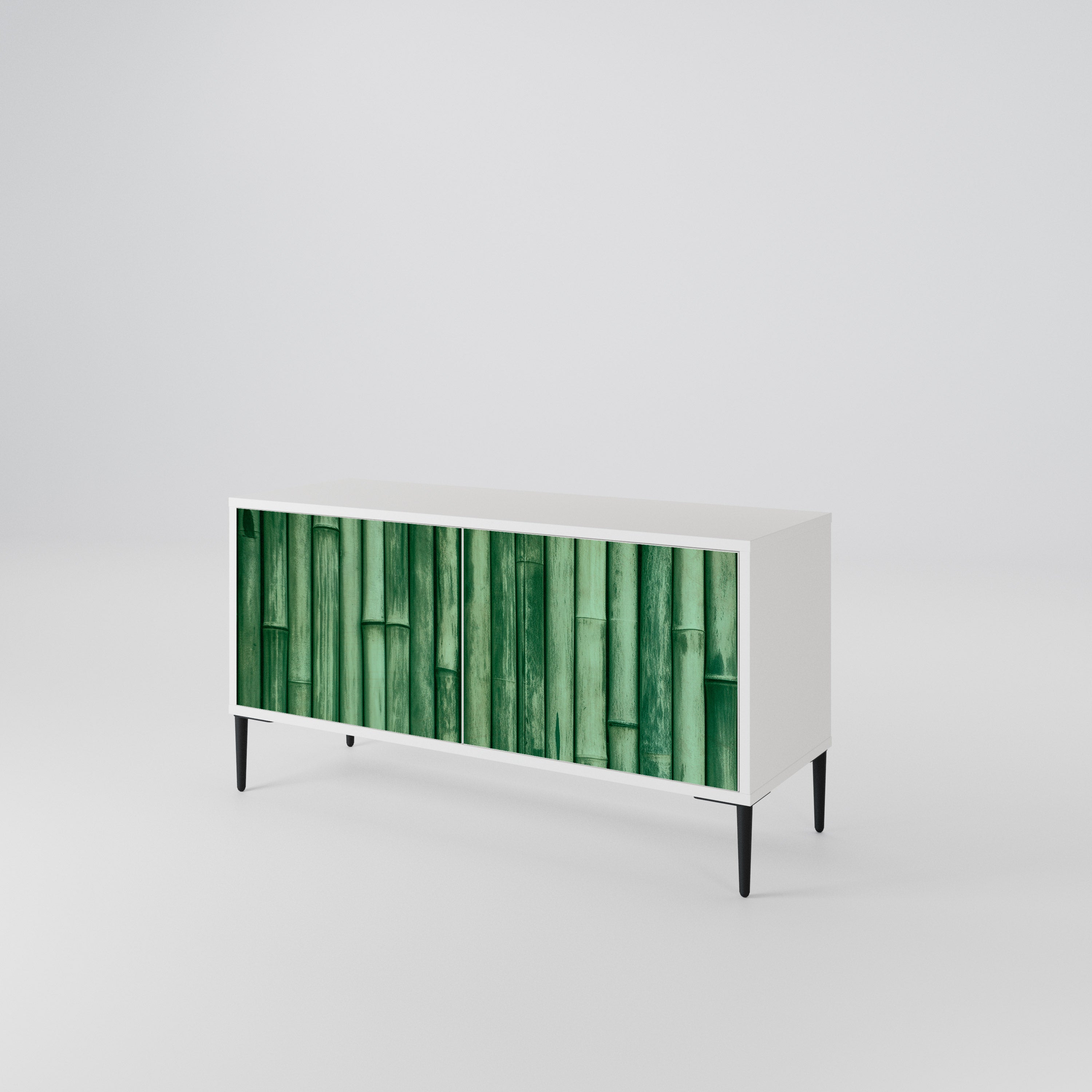 NATURAL GREEN Kompaktní dvoudveřový TV stolek
