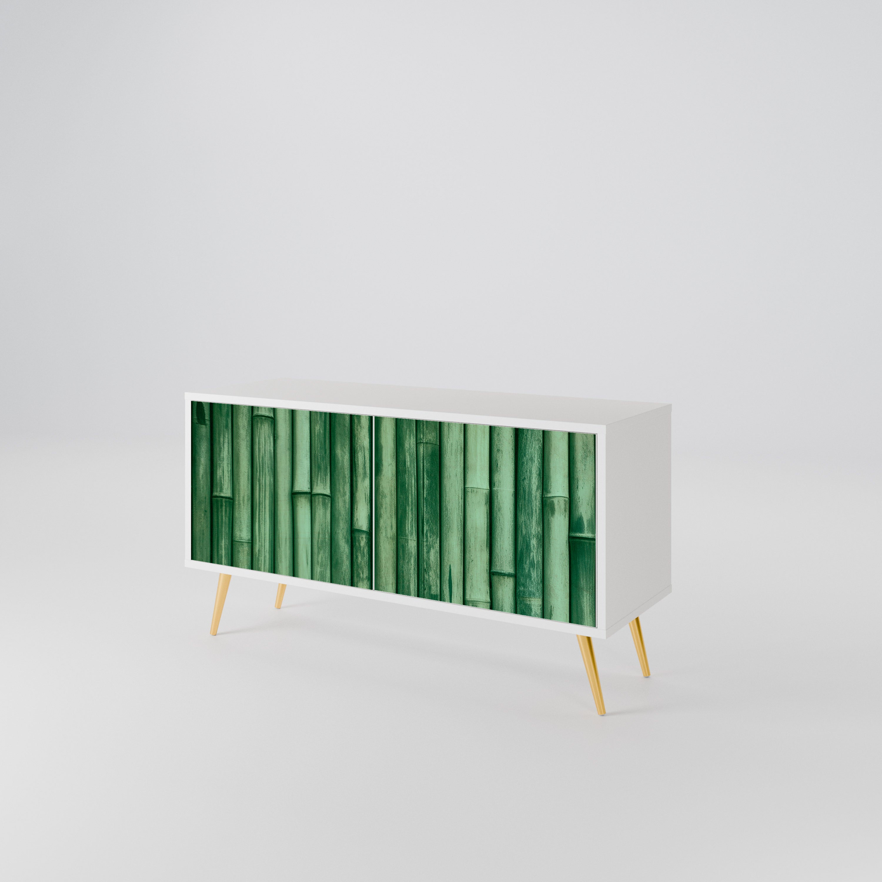 NATURAL GREEN Kompaktní dvoudveřový TV stolek