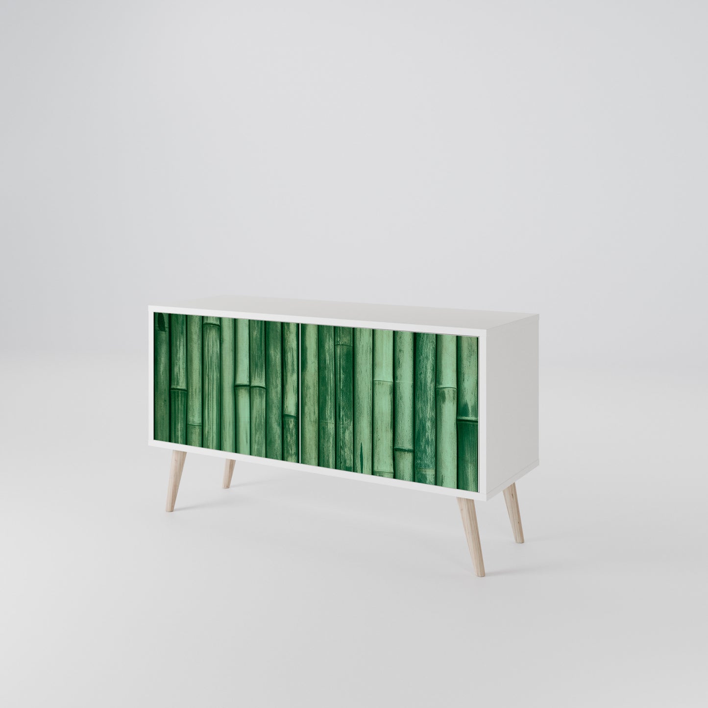 NATURAL GREEN Kompaktní dvoudveřový TV stolek