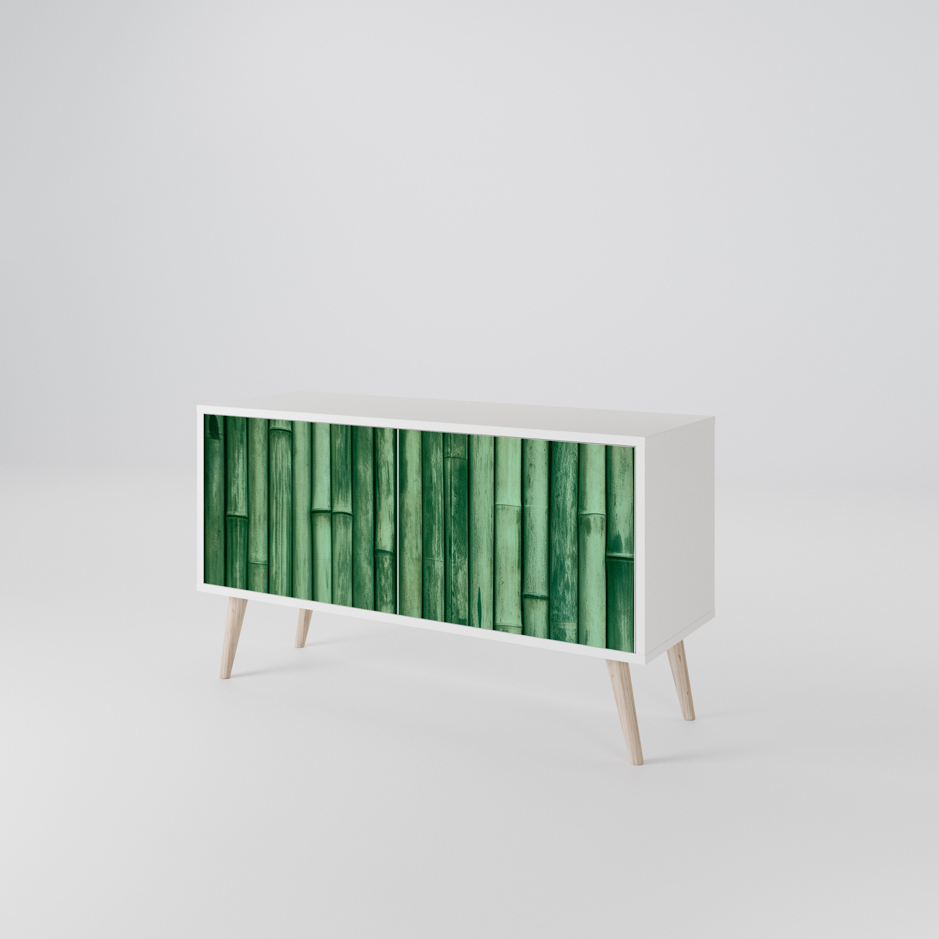 NATURAL GREEN Kompaktní dvoudveřový TV stolek