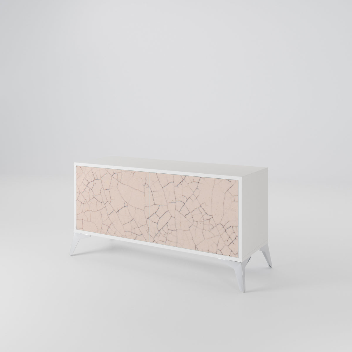 CERAMIC TEXTURE Kompaktní dvoudveřový TV stolek