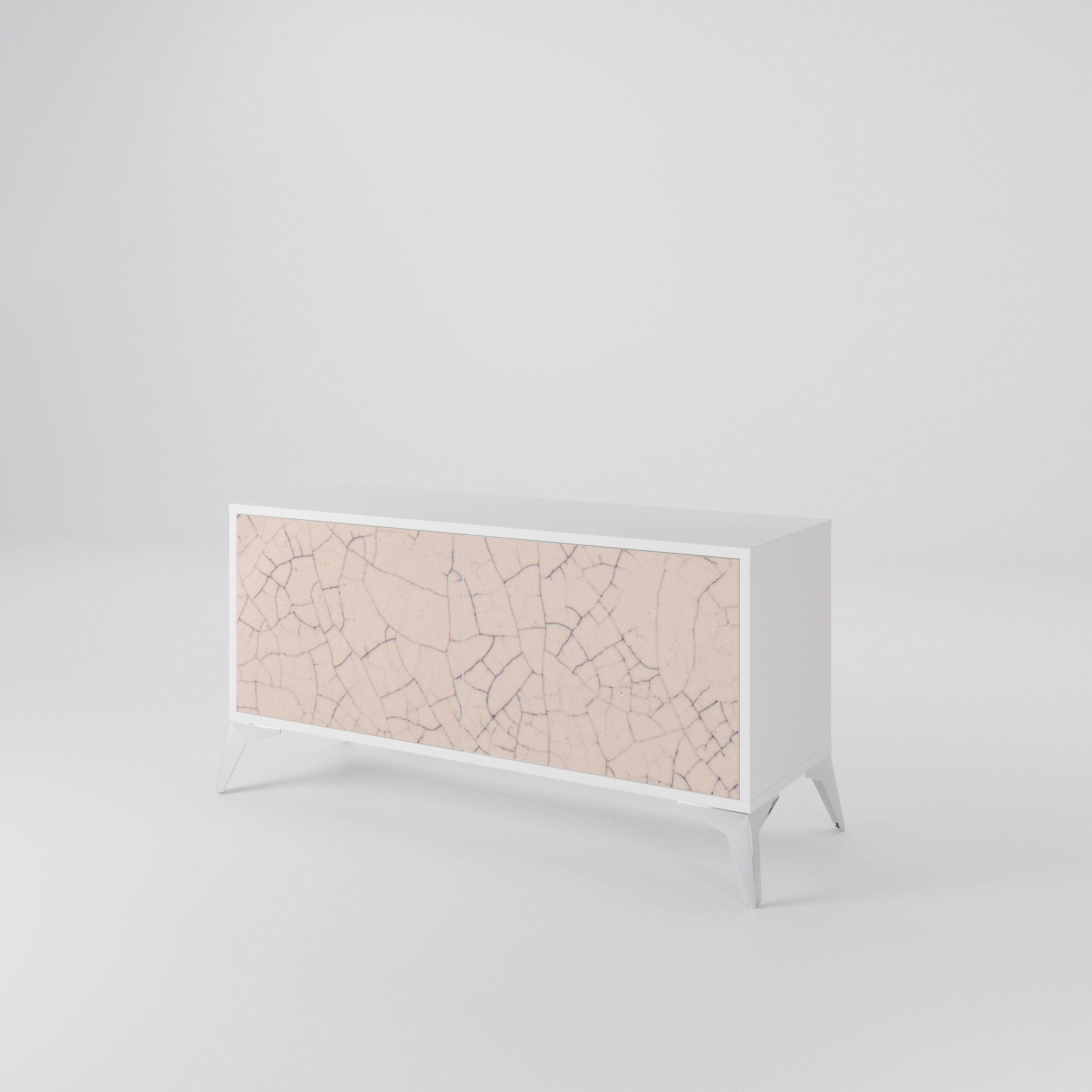 CERAMIC TEXTURE Kompaktní dvoudveřový TV stolek
