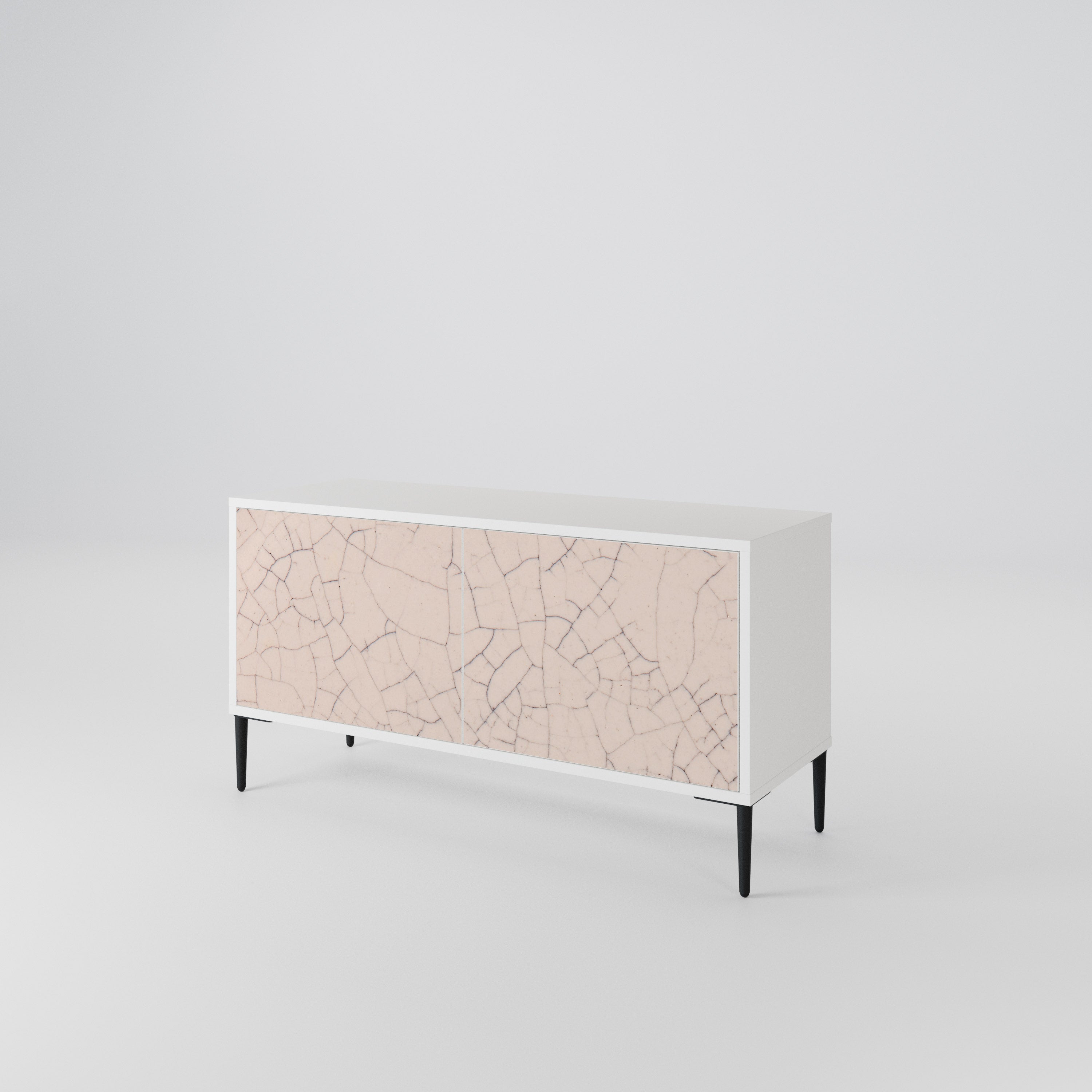 CERAMIC TEXTURE Kompaktní dvoudveřový TV stolek