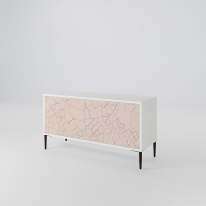 CERAMIC TEXTURE Kompaktní dvoudveřový TV stolek
