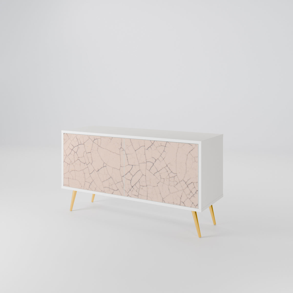 CERAMIC TEXTURE Kompaktní dvoudveřový TV stolek