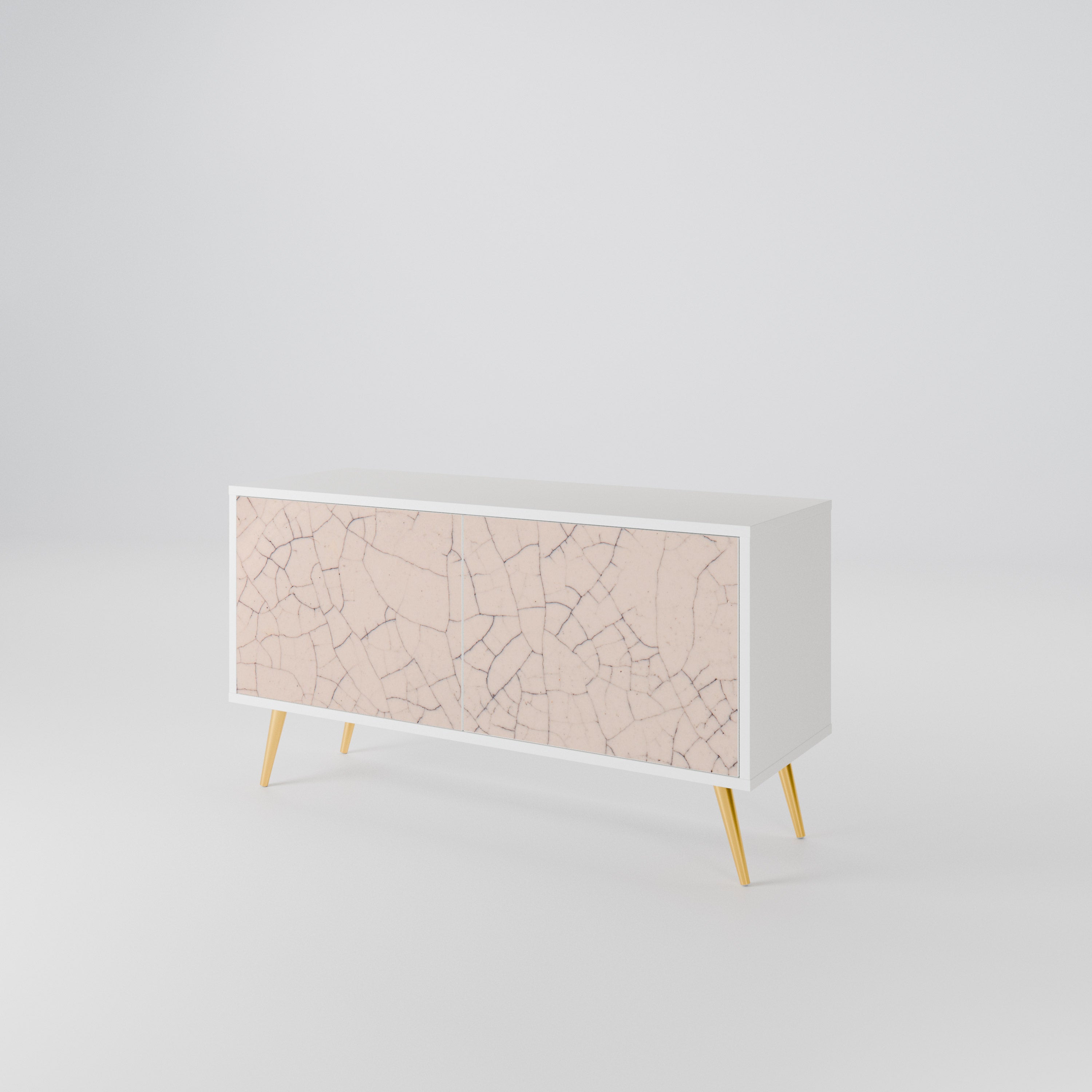 CERAMIC TEXTURE Kompaktní dvoudveřový TV stolek