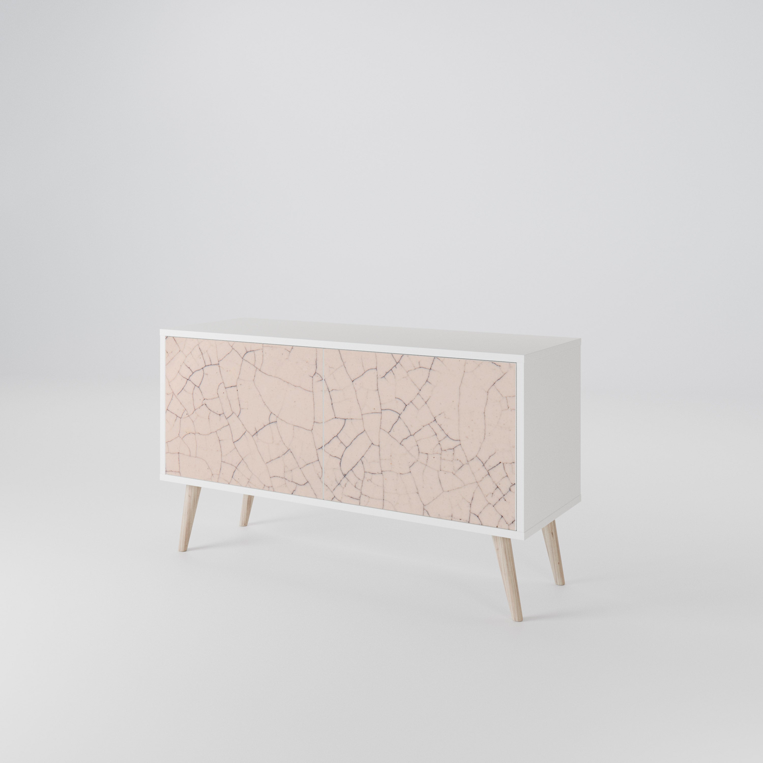 CERAMIC TEXTURE Kompaktní dvoudveřový TV stolek