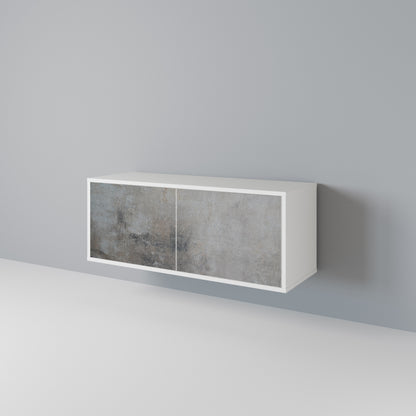 CONCRETE WALL Kompaktní dvoudveřový TV stolek