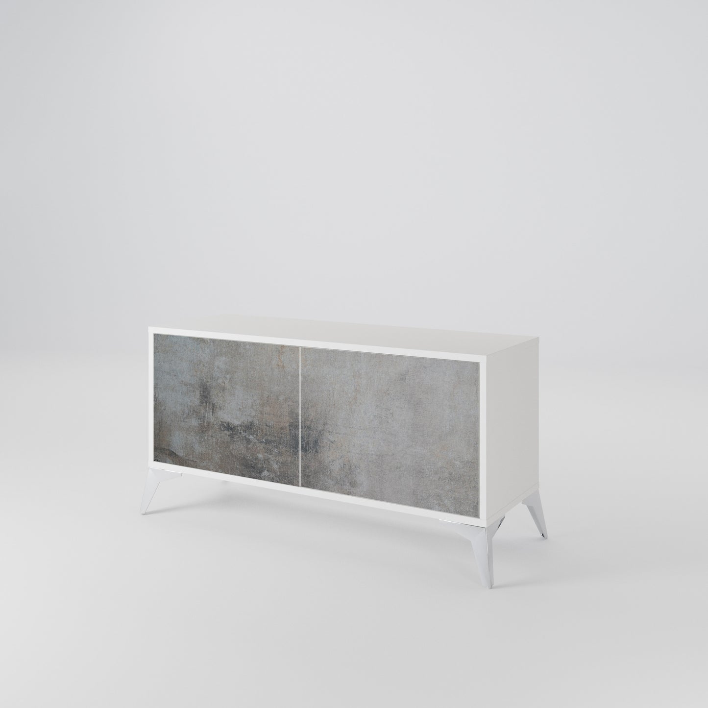 CONCRETE WALL Kompaktní dvoudveřový TV stolek