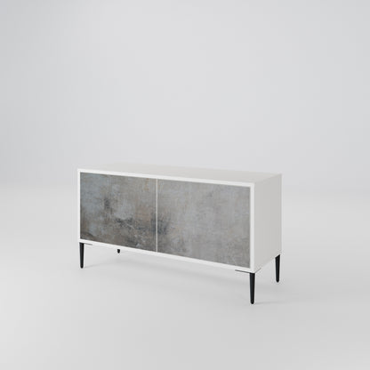 CONCRETE WALL Kompaktní dvoudveřový TV stolek
