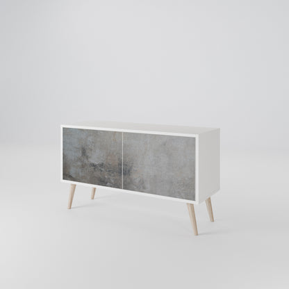 CONCRETE WALL Kompaktní dvoudveřový TV stolek