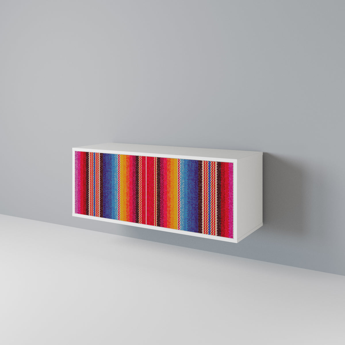 ETHNIC MEXICAN Kompaktní dvoudveřový TV stolek