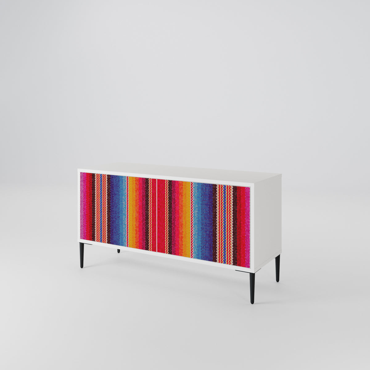 ETHNIC MEXICAN Kompaktní dvoudveřový TV stolek