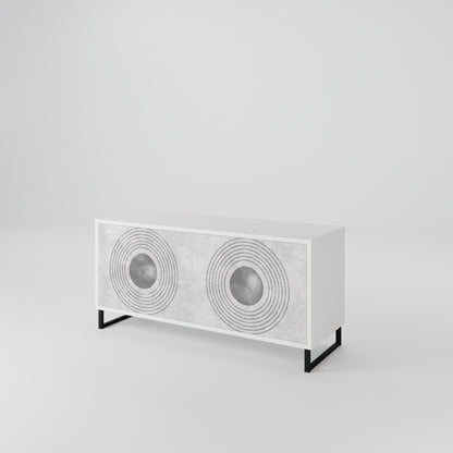 SOLID CIRCLES Kompaktní dvoudveřový TV stolek
