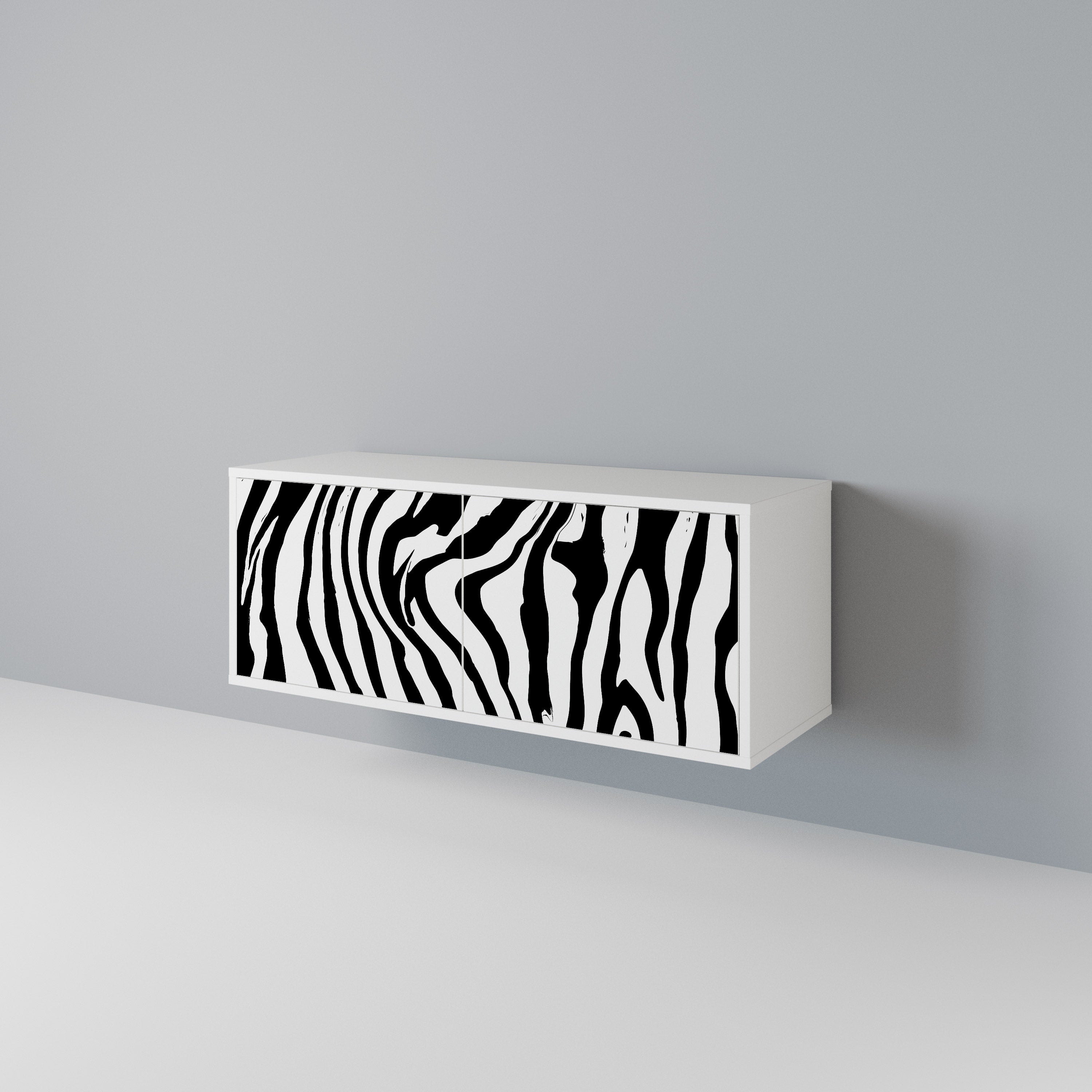 SPLENDID ZEBRA Kompaktní dvoudveřový TV stolek