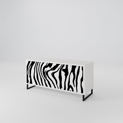 SPLENDID ZEBRA Kompaktní dvoudveřový TV stolek