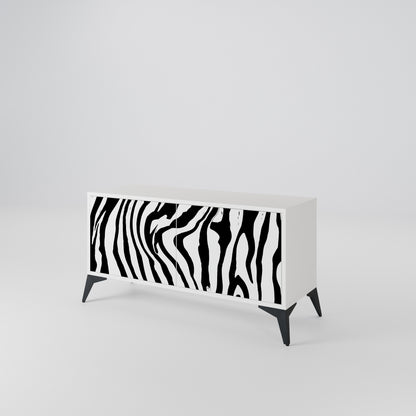 SPLENDID ZEBRA Kompaktní dvoudveřový TV stolek