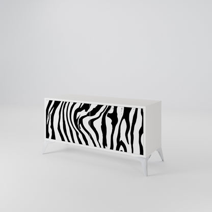 SPLENDID ZEBRA Kompaktní dvoudveřový TV stolek
