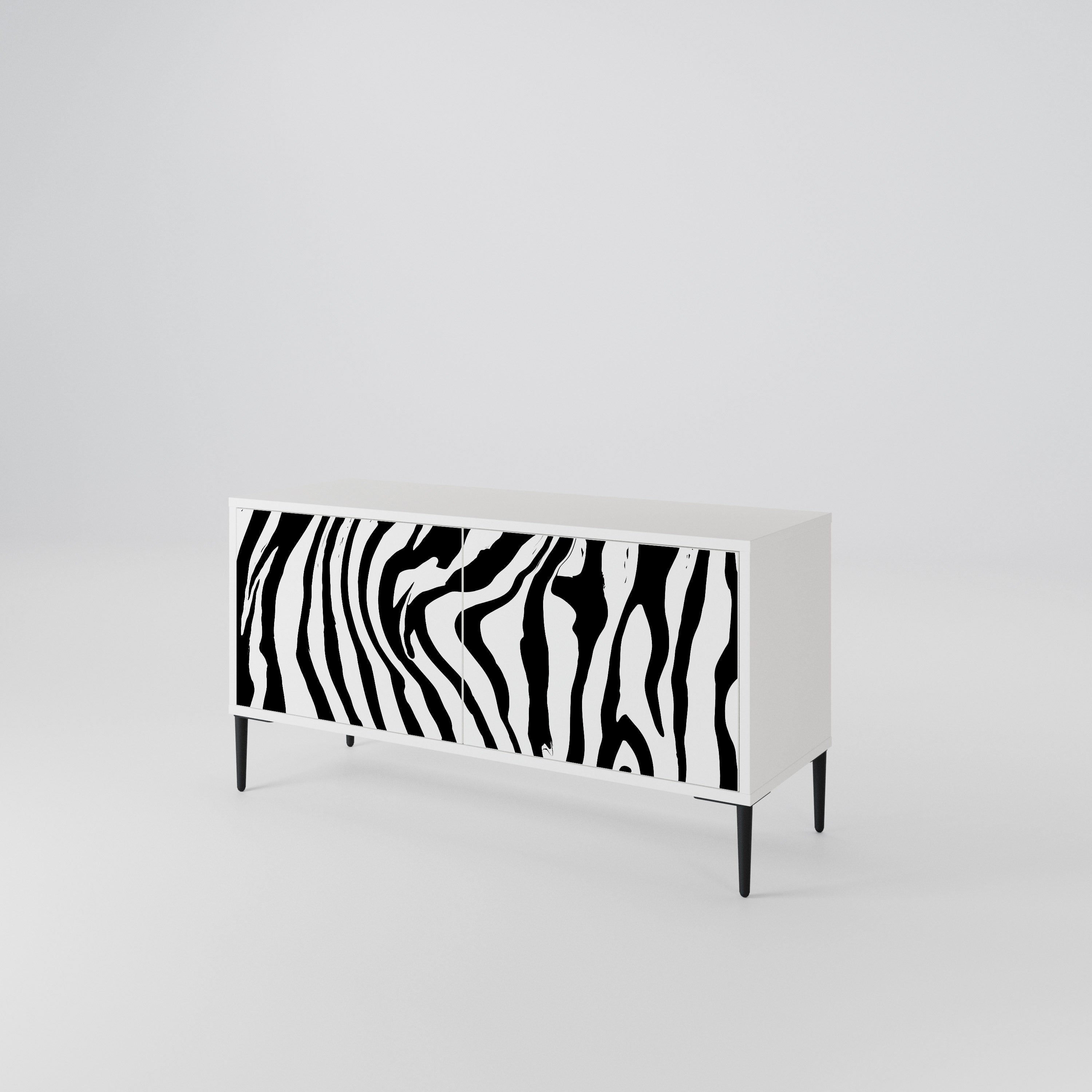 SPLENDID ZEBRA Kompaktní dvoudveřový TV stolek